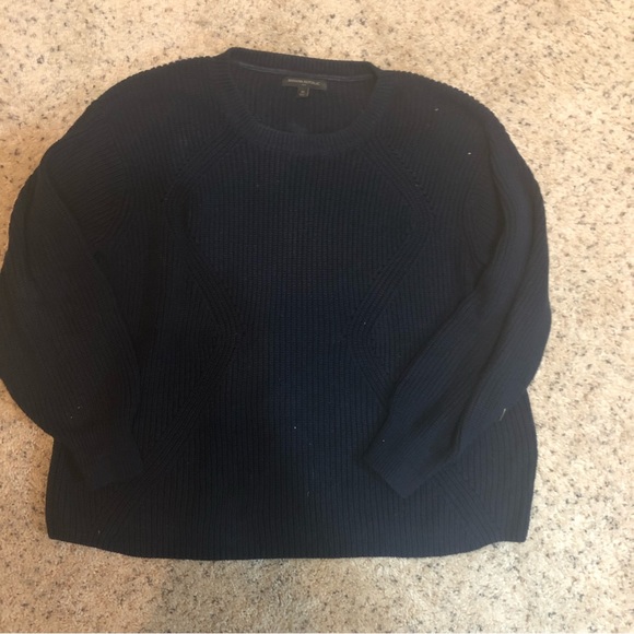 Navy sweater, great for layering or alone - Picture 2 of 4